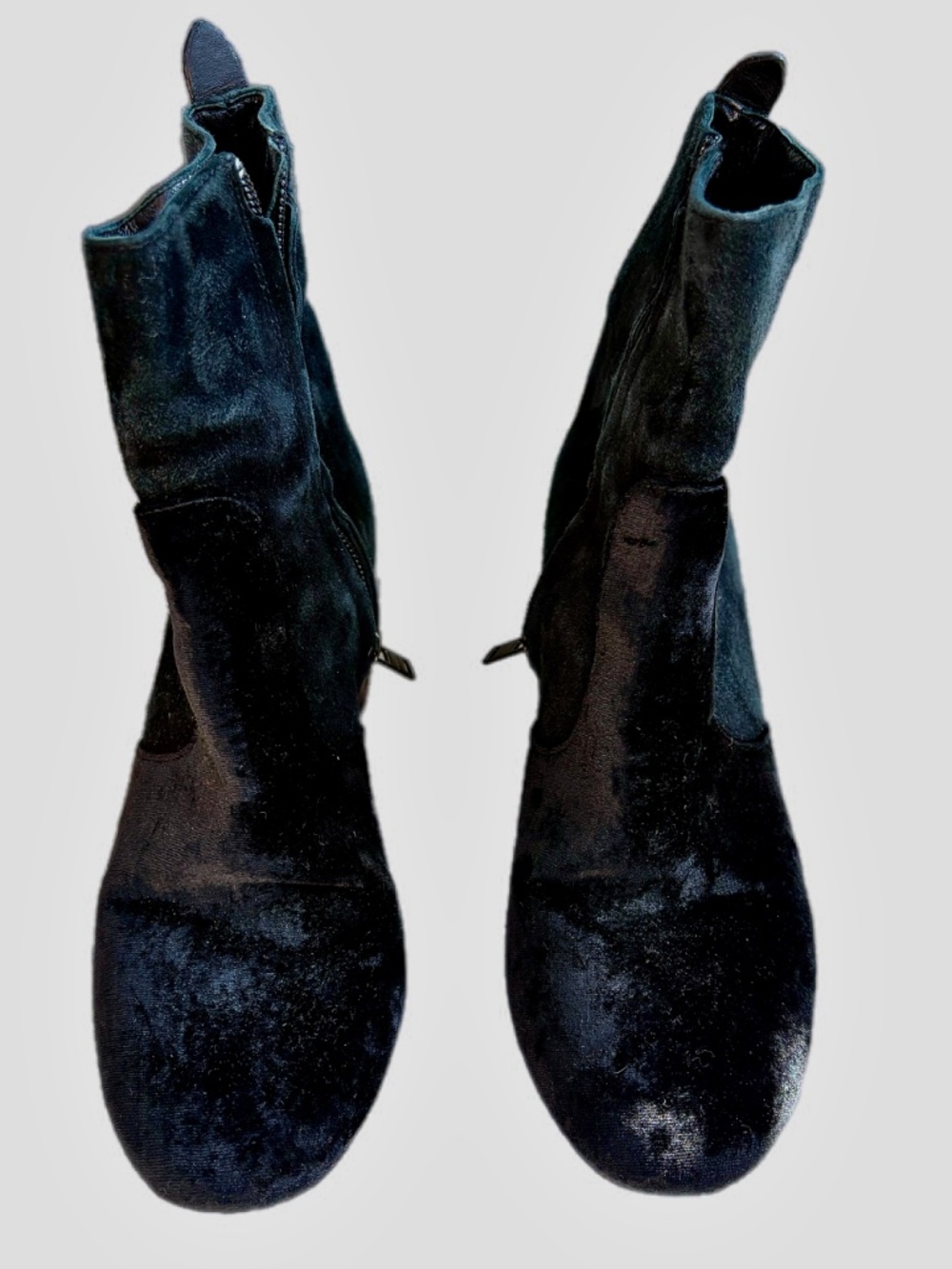 Coach Suede/Velveteen Ankle Boots - Picture 2 of 5